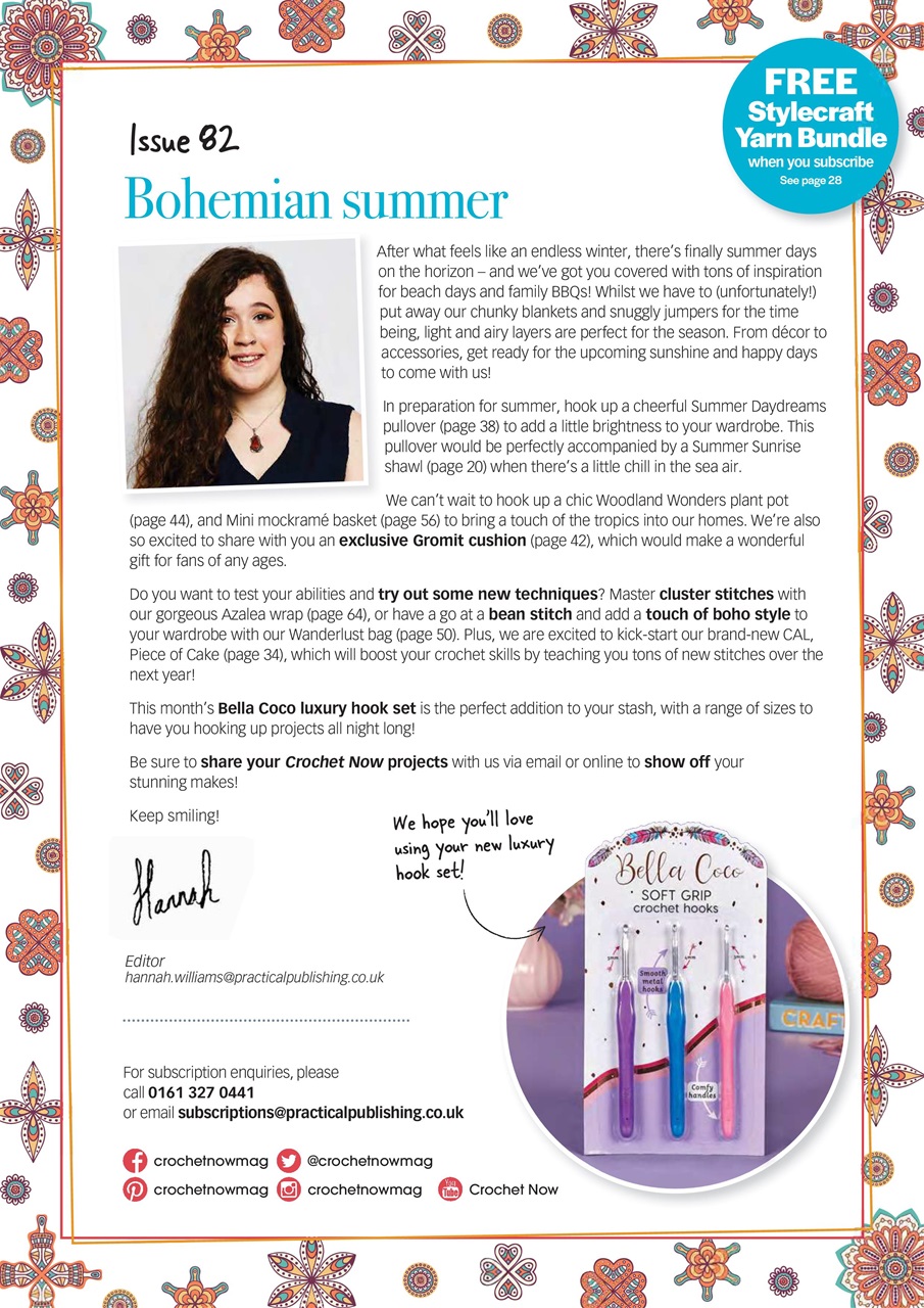 Crochet Now Magazine Preview Pages