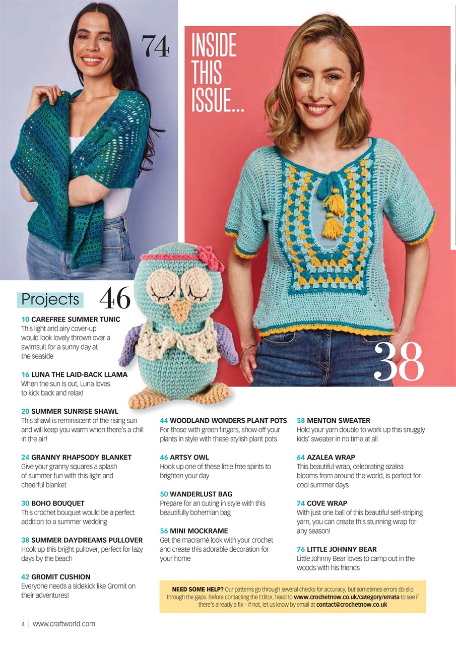 Crochet Now Magazine Preview Pages