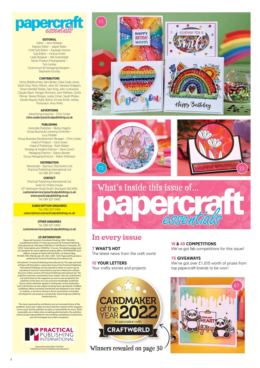 Papercraft Essentials Preview Pages