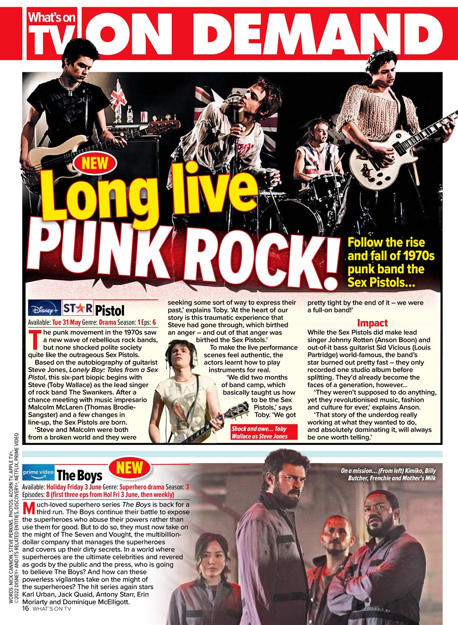 What's on TV Preview Pages