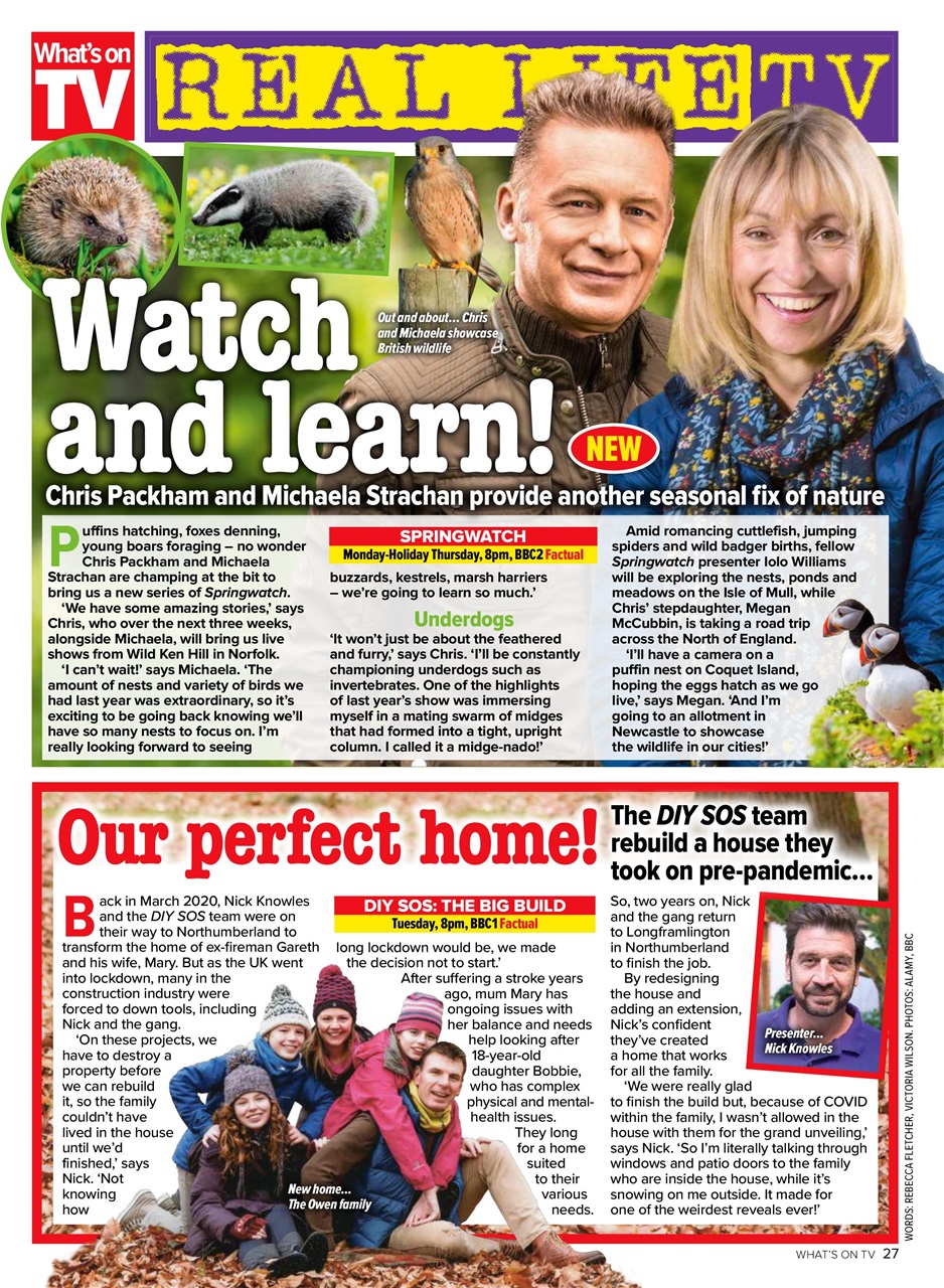 What's on TV Preview Pages