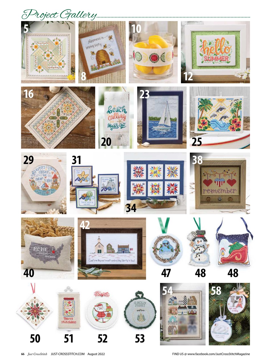 Just CrossStitch Preview Pages