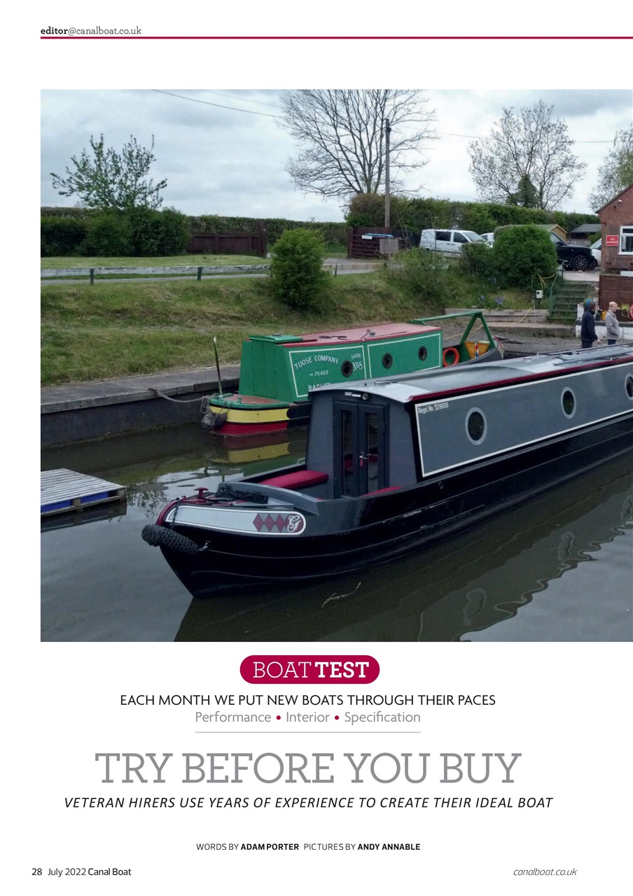 Canal Boat Preview Pages