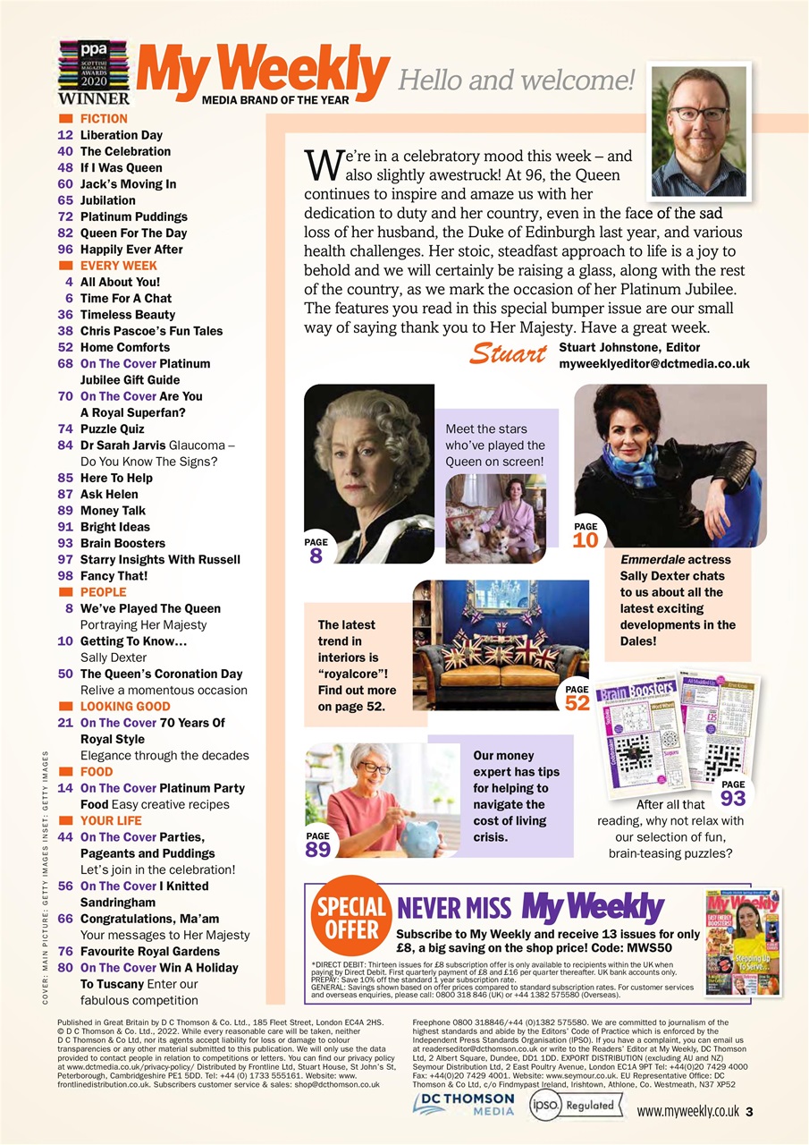 My Weekly Preview Pages