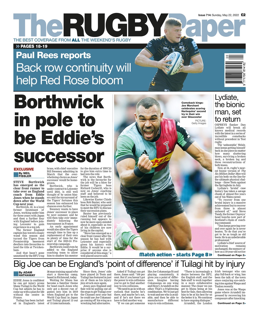 The Rugby Paper Preview Pages