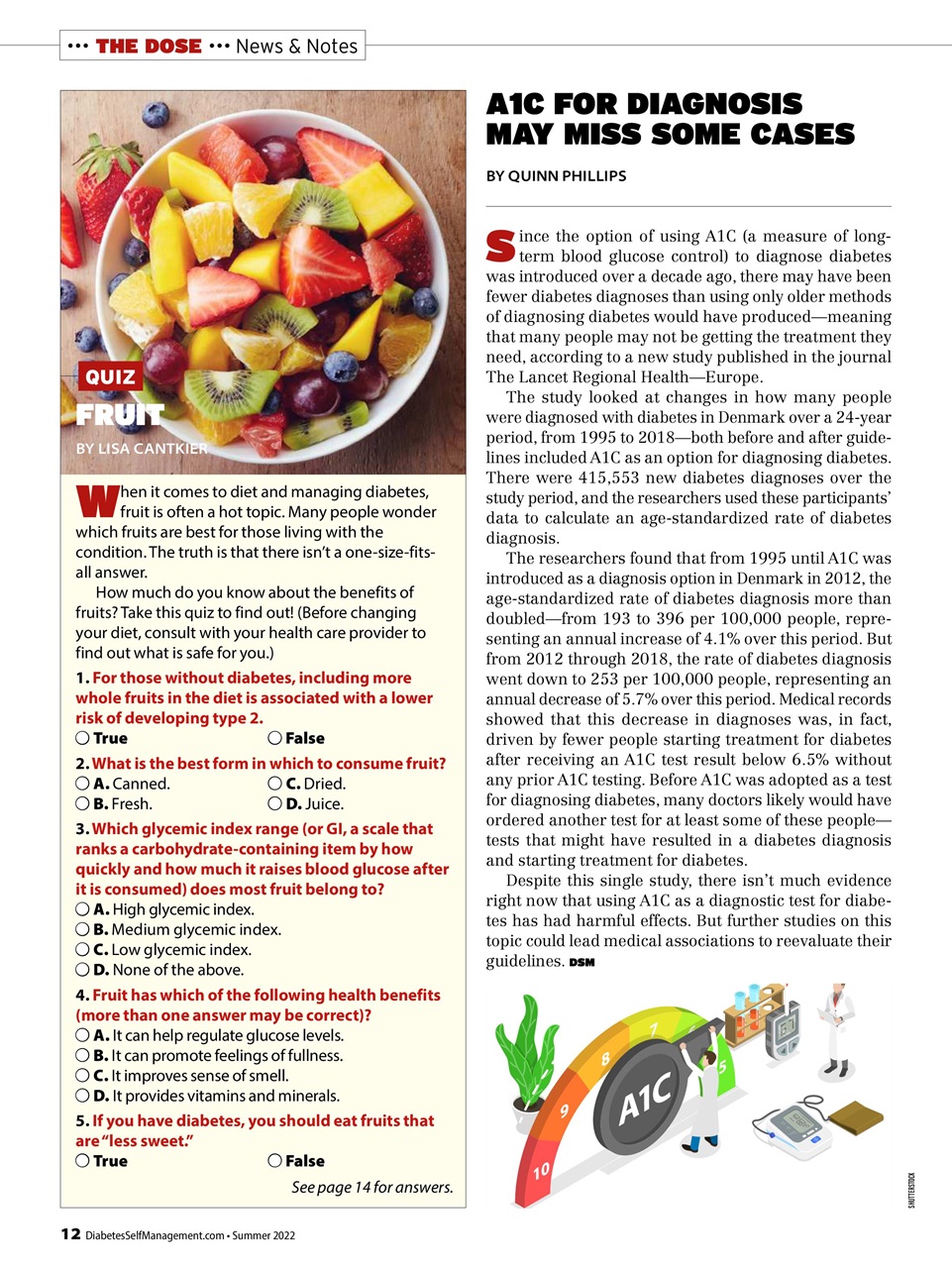 Diabetes Self-Management Preview Pages