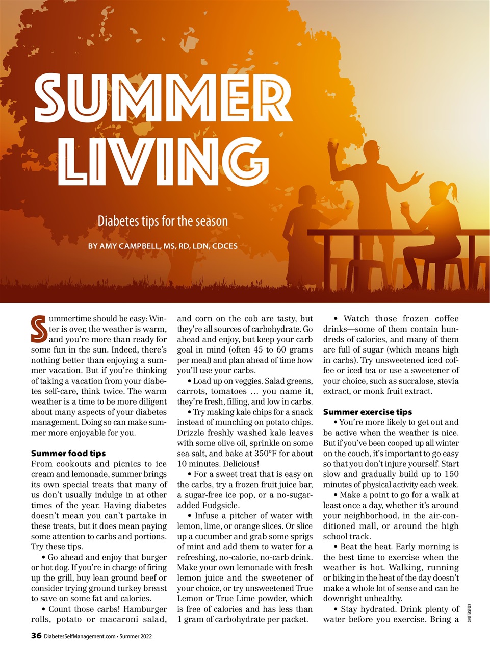 Diabetes Self-Management Preview Pages