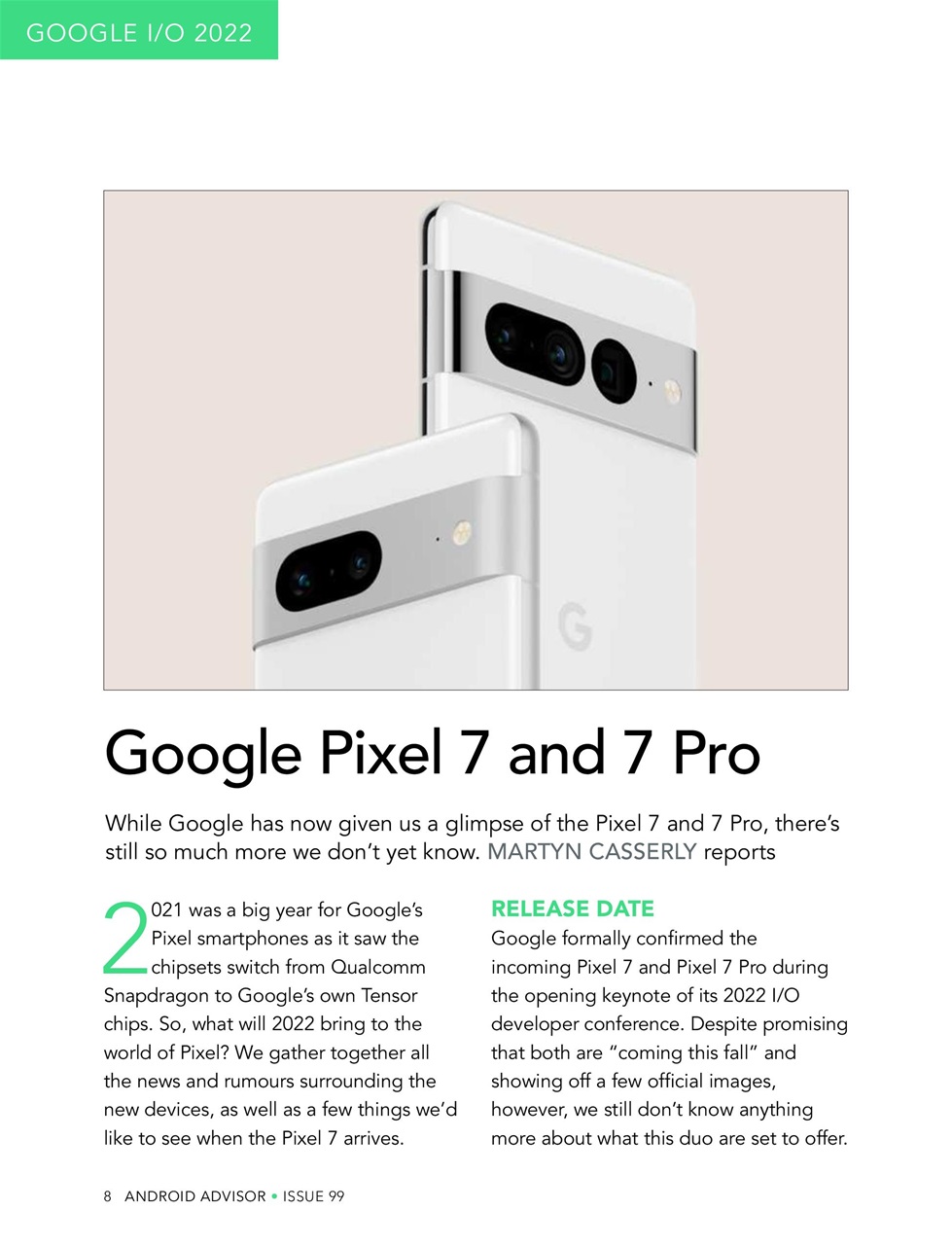 Android Advisor Preview Pages