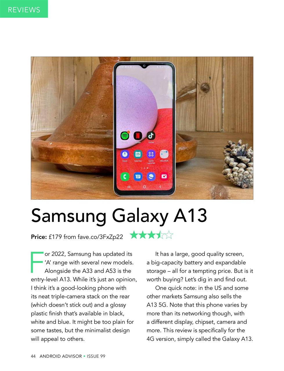 Android Advisor Preview Pages