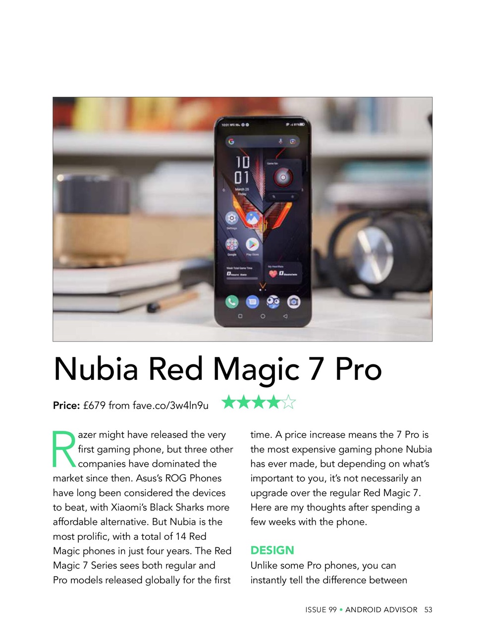 Android Advisor Preview Pages