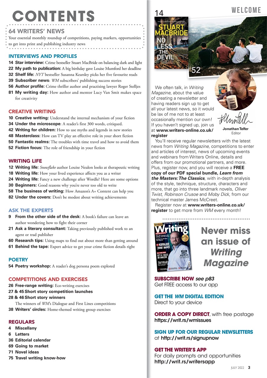 Writing Magazine Preview Pages