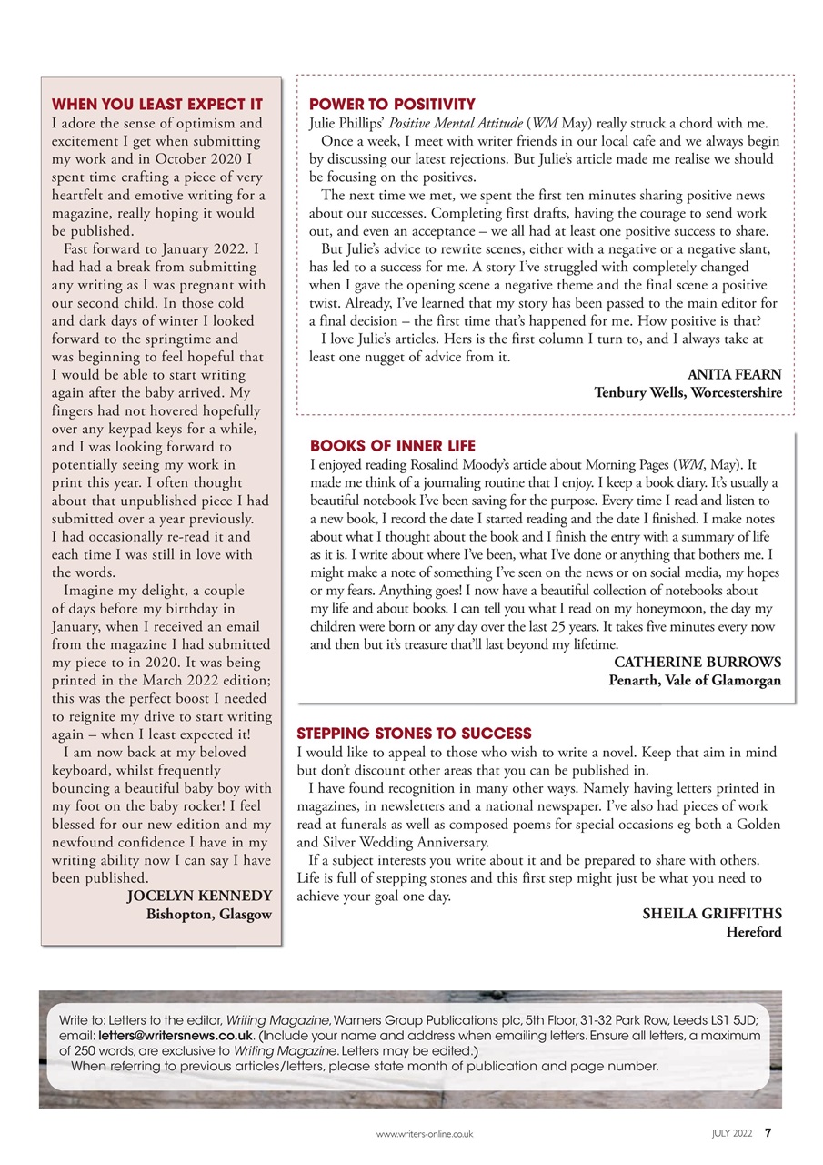 Writing Magazine Preview Pages