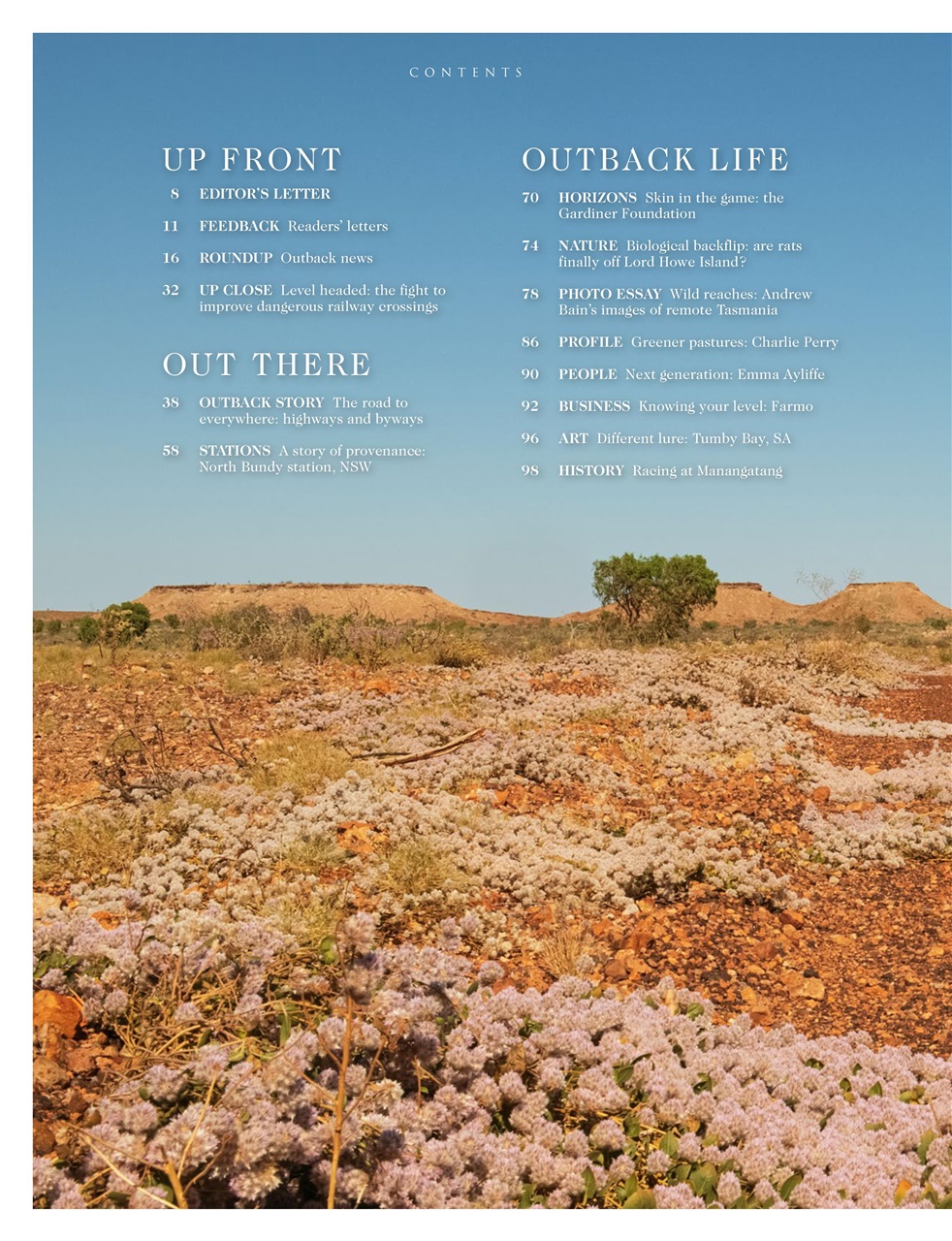OUTBACK Magazine Preview Pages