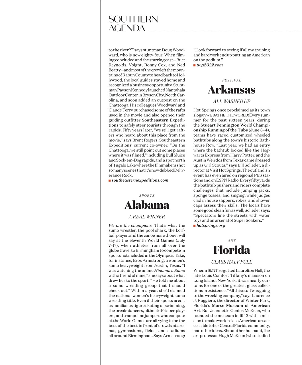 Garden and Gun Magazine Preview Pages