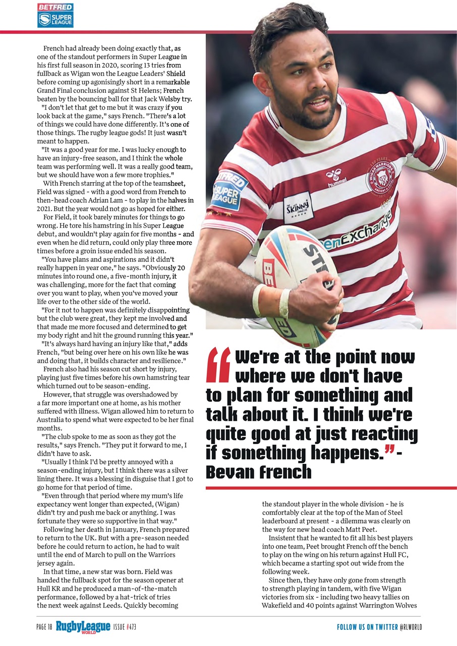 Rugby League World Preview Pages
