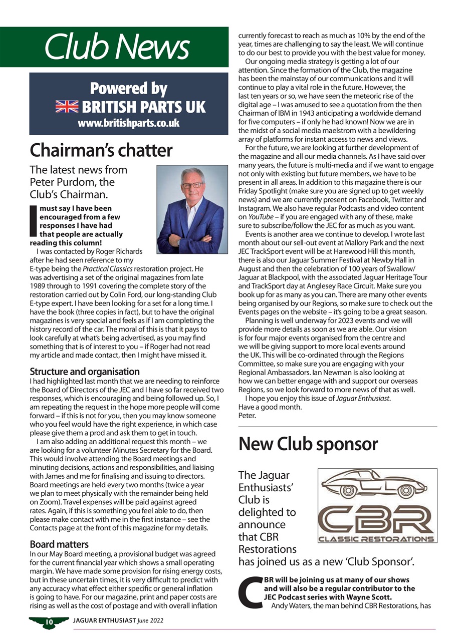 Jaguar Enthusiast Preview Pages