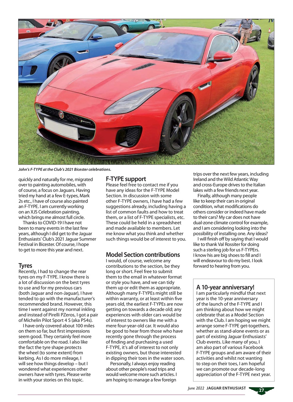 Jaguar Enthusiast Preview Pages