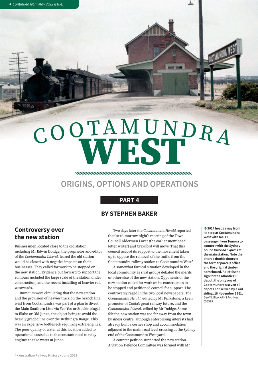 Australian Railway History Preview Pages
