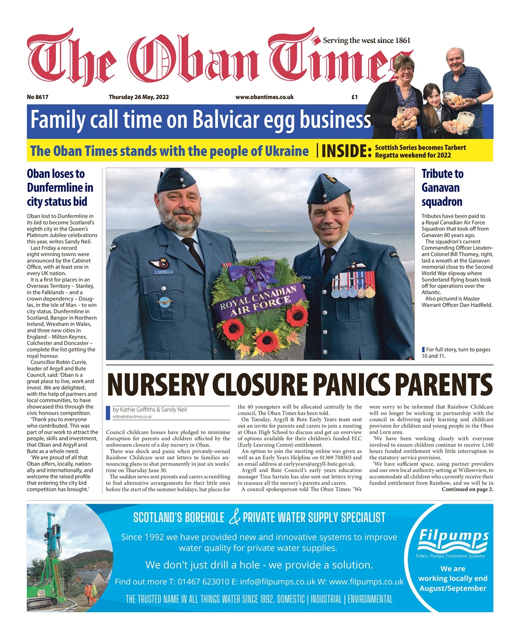 The Oban Times & Lochaber Times Preview Pages