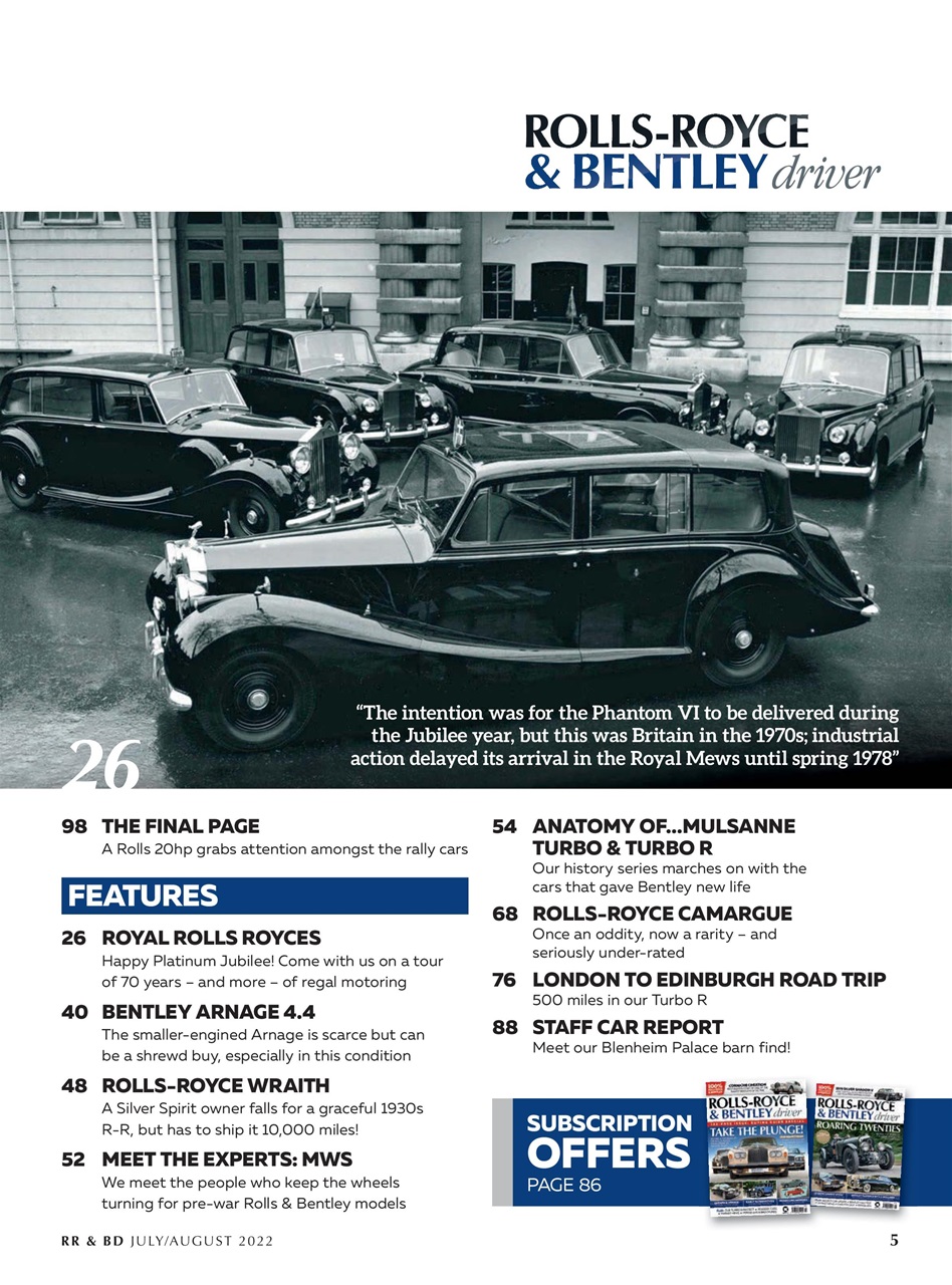 Rolls-Royce & Bentley Driver Preview Pages