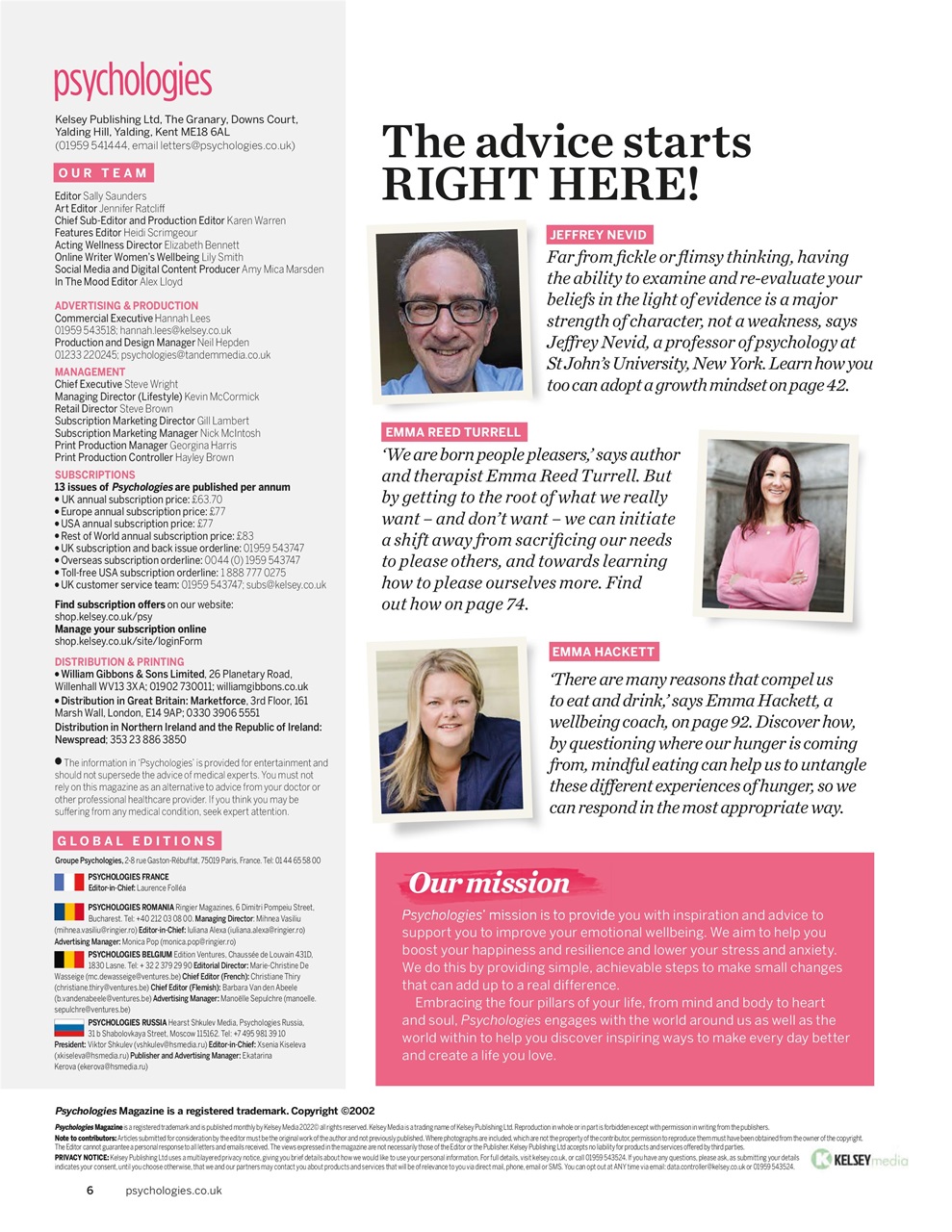 Psychologies Preview Pages