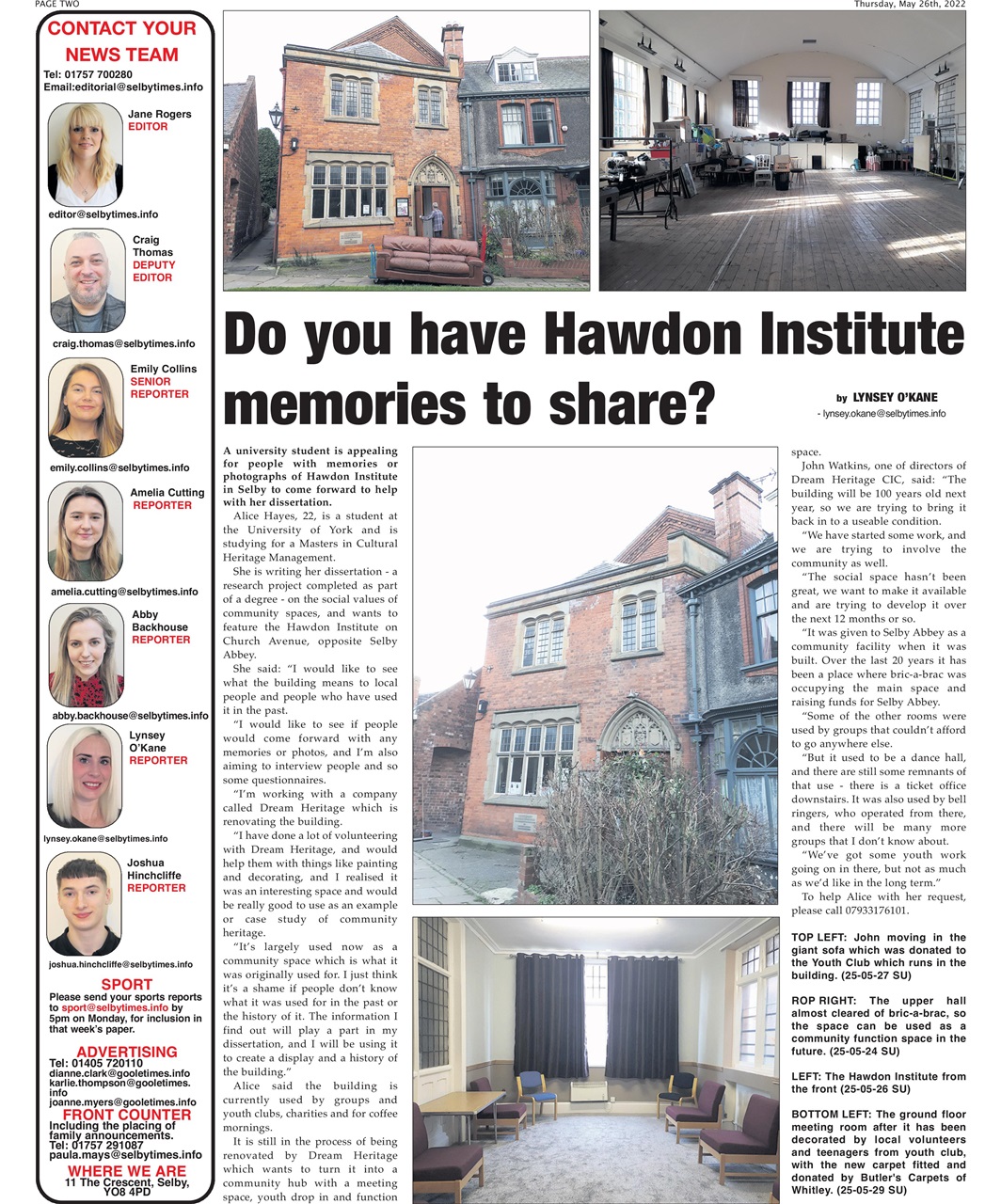 Selby Times Preview Pages