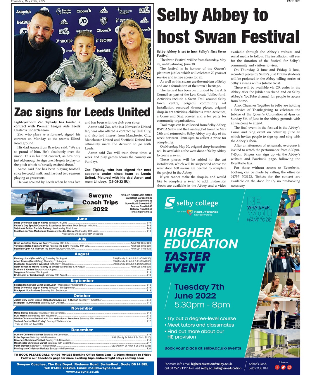 Selby Times Preview Pages
