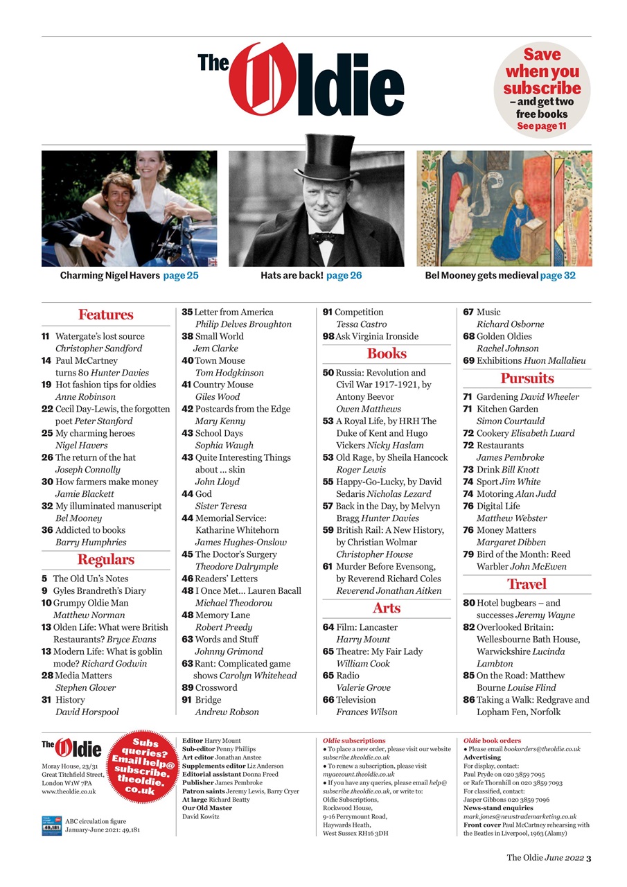 The Oldie Preview Pages