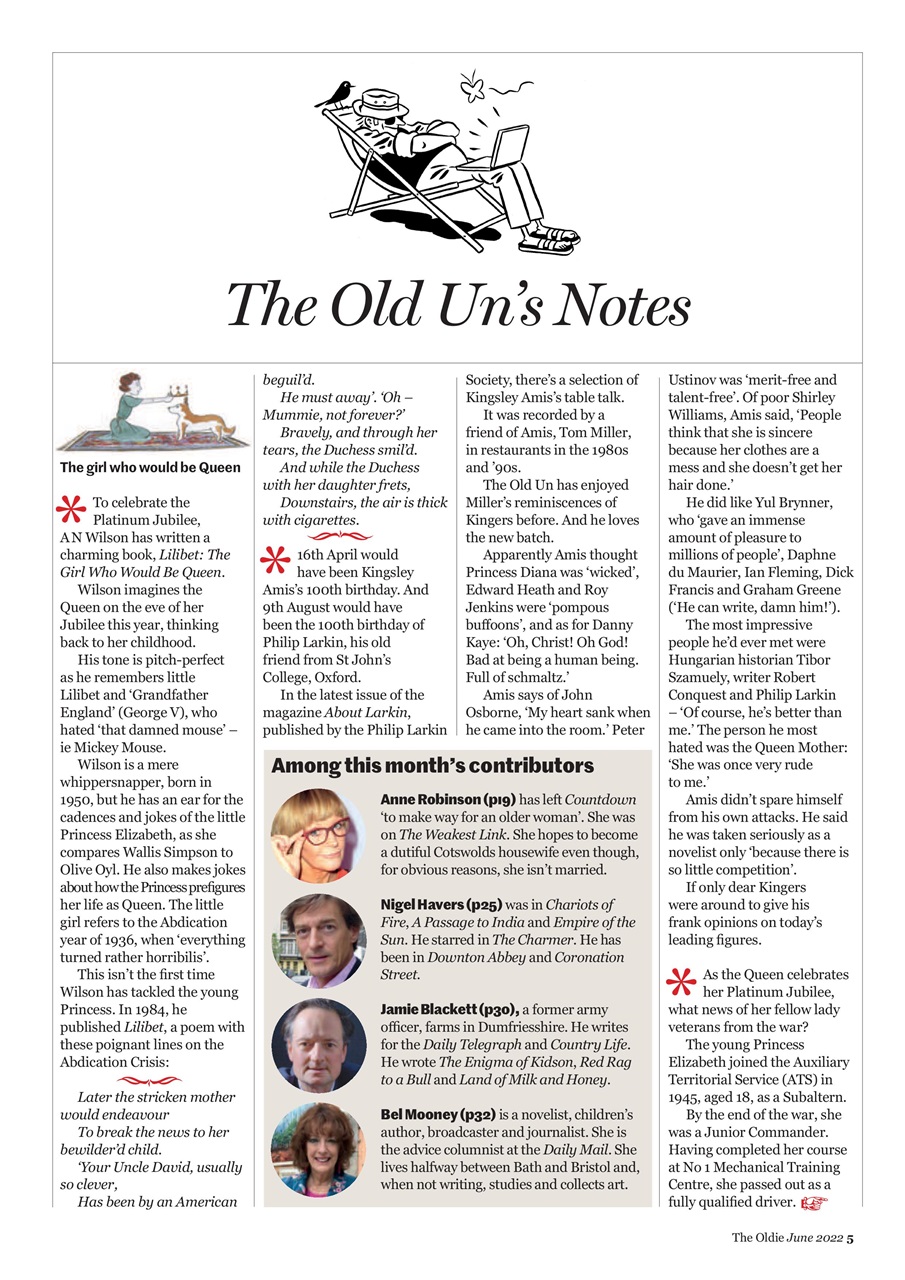 The Oldie Preview Pages