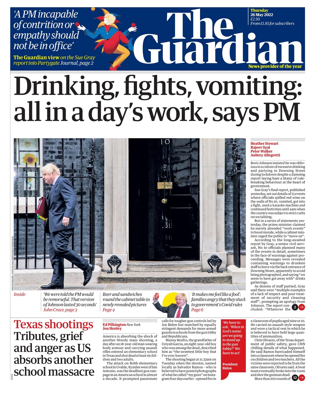 The Guardian Newspaper Preview Pages