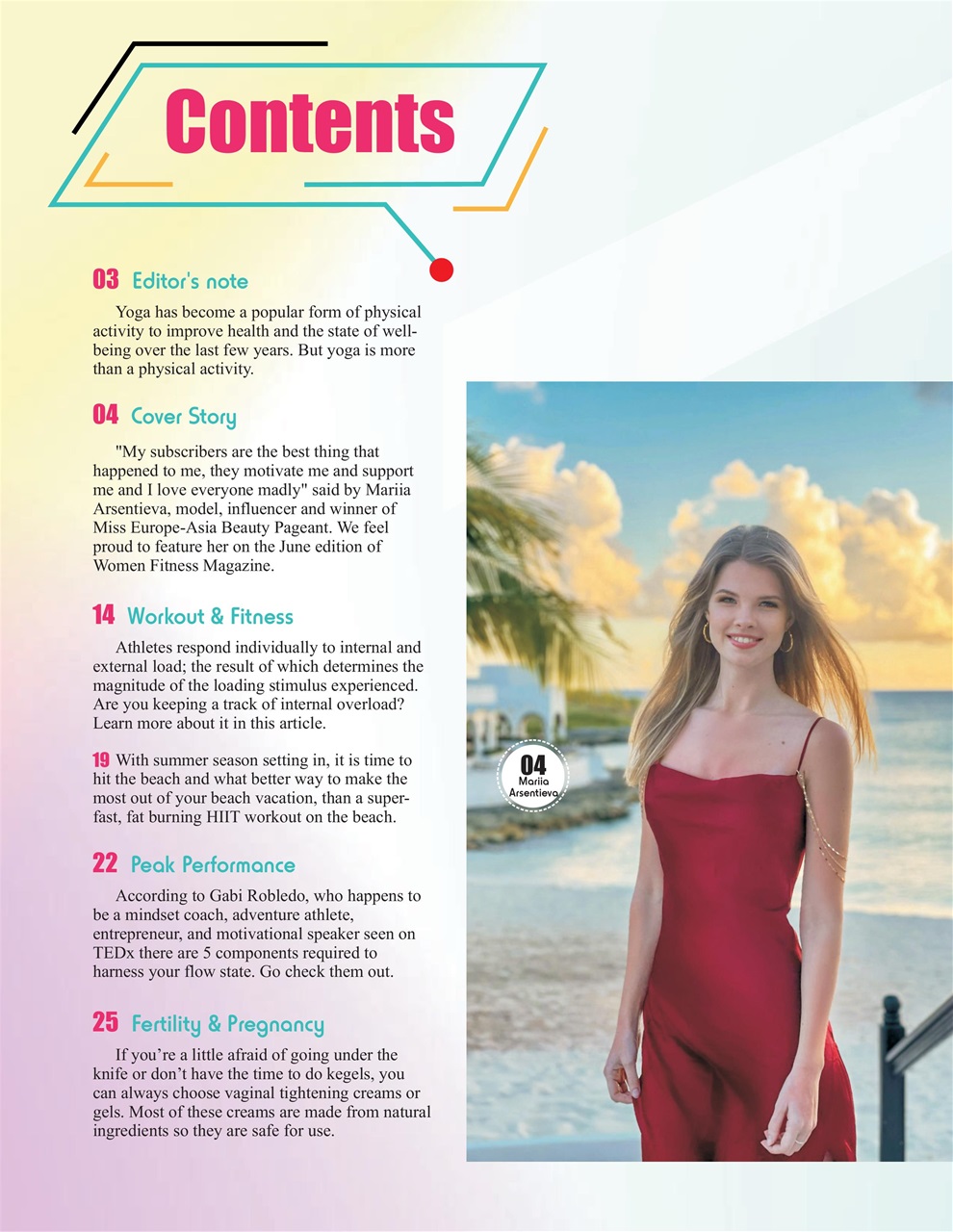 Women Fitness Preview Pages