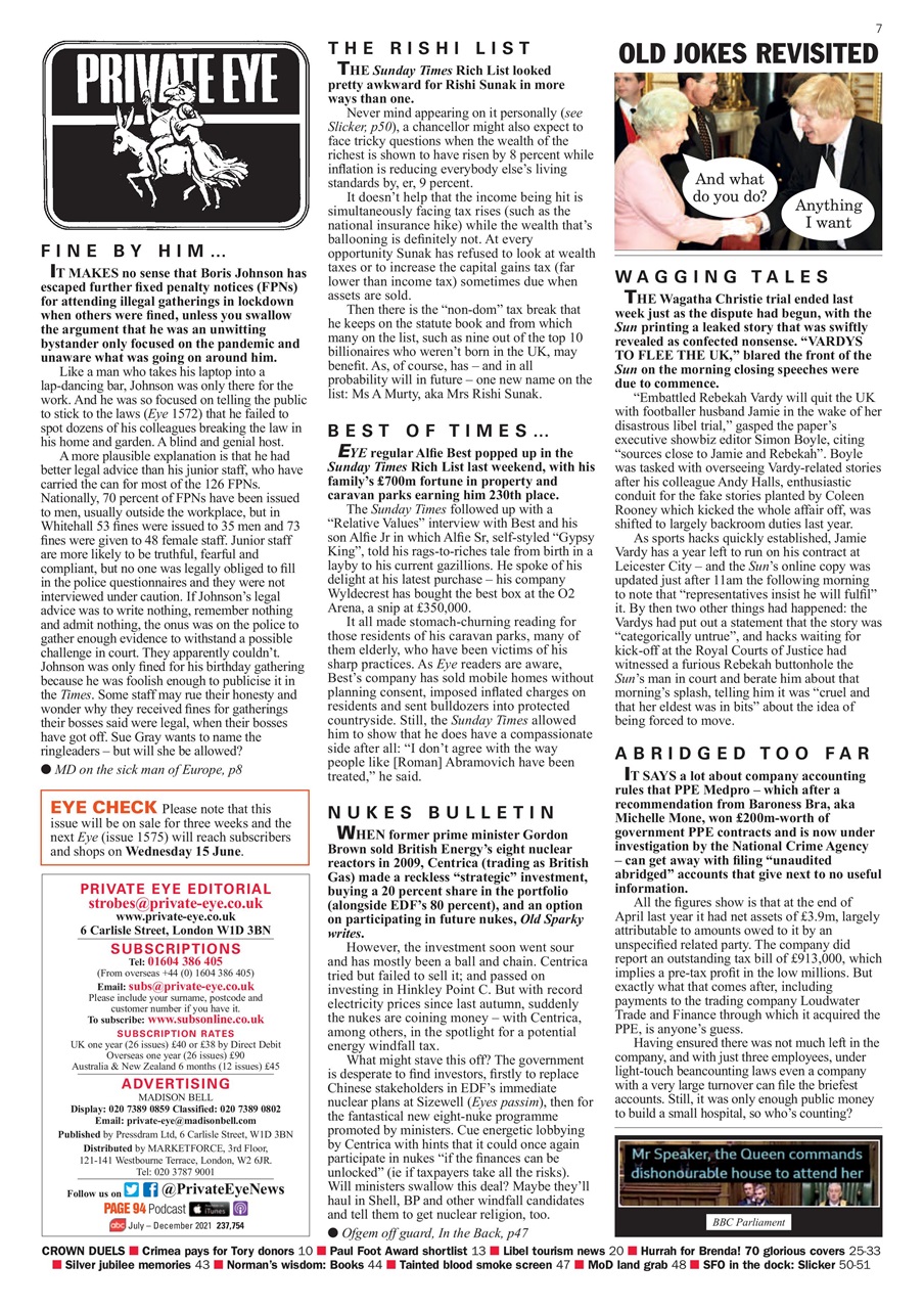 Private Eye Preview Pages