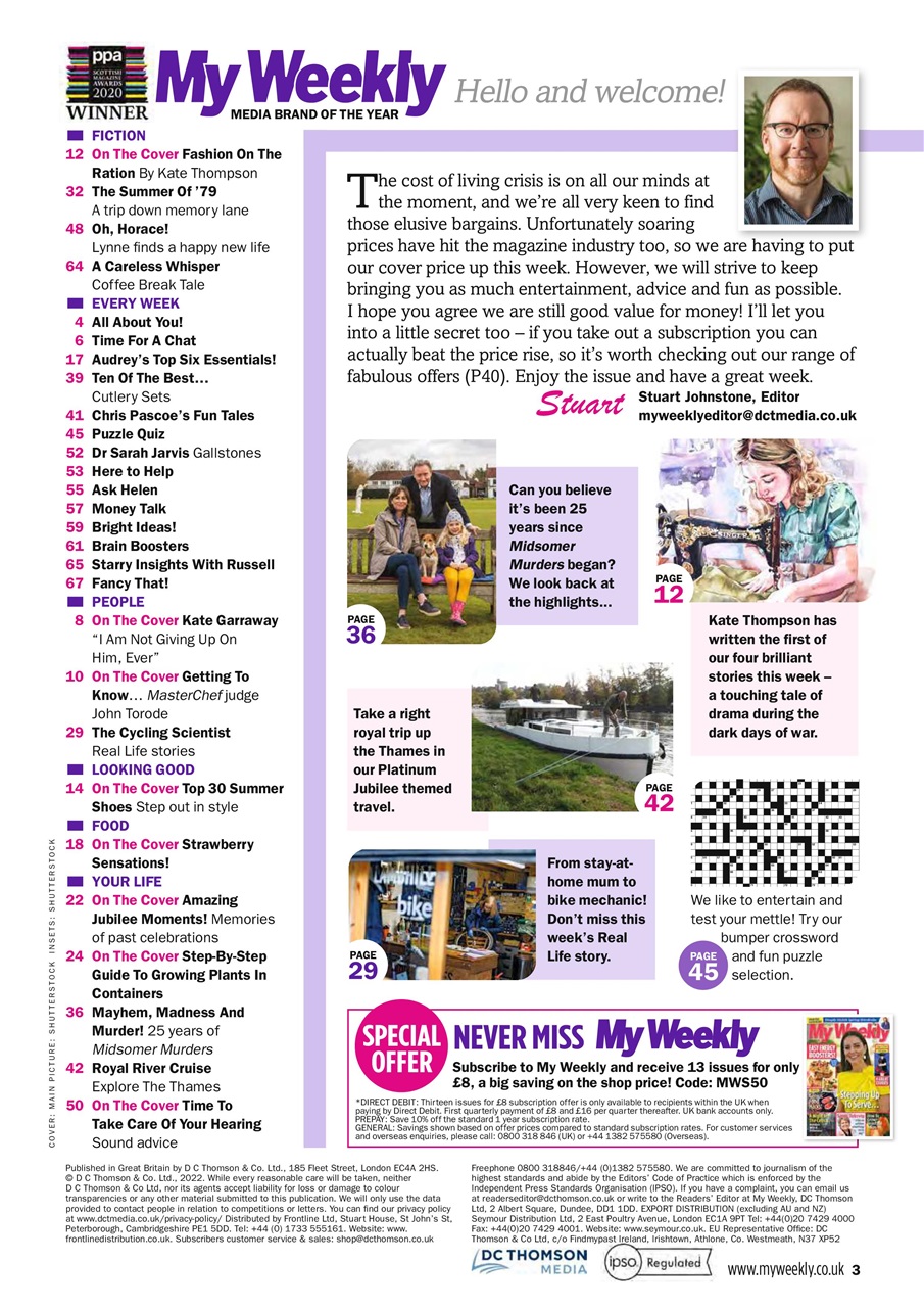 My Weekly Preview Pages