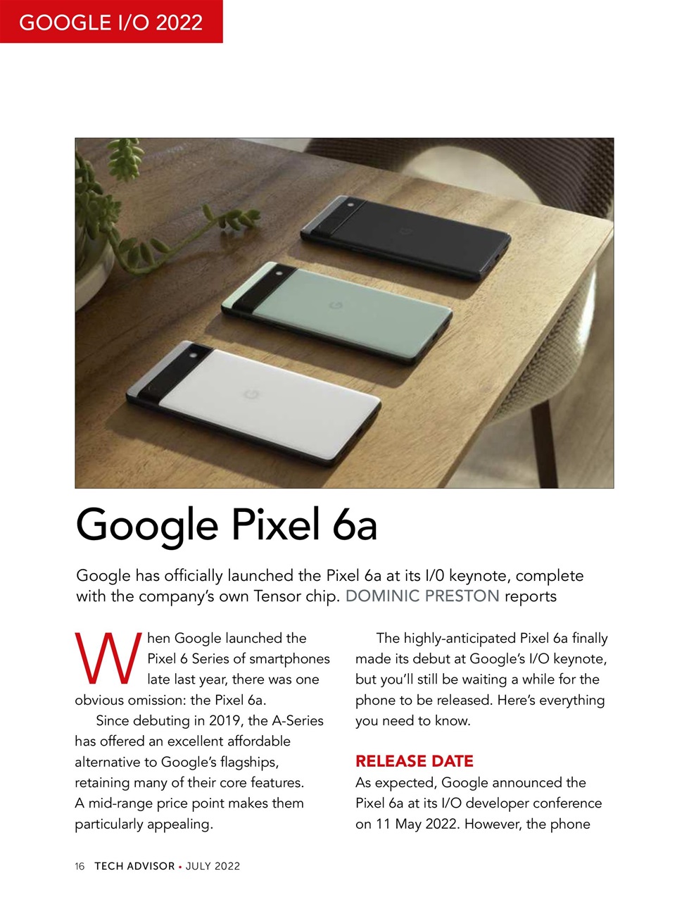 Tech Advisor Preview Pages