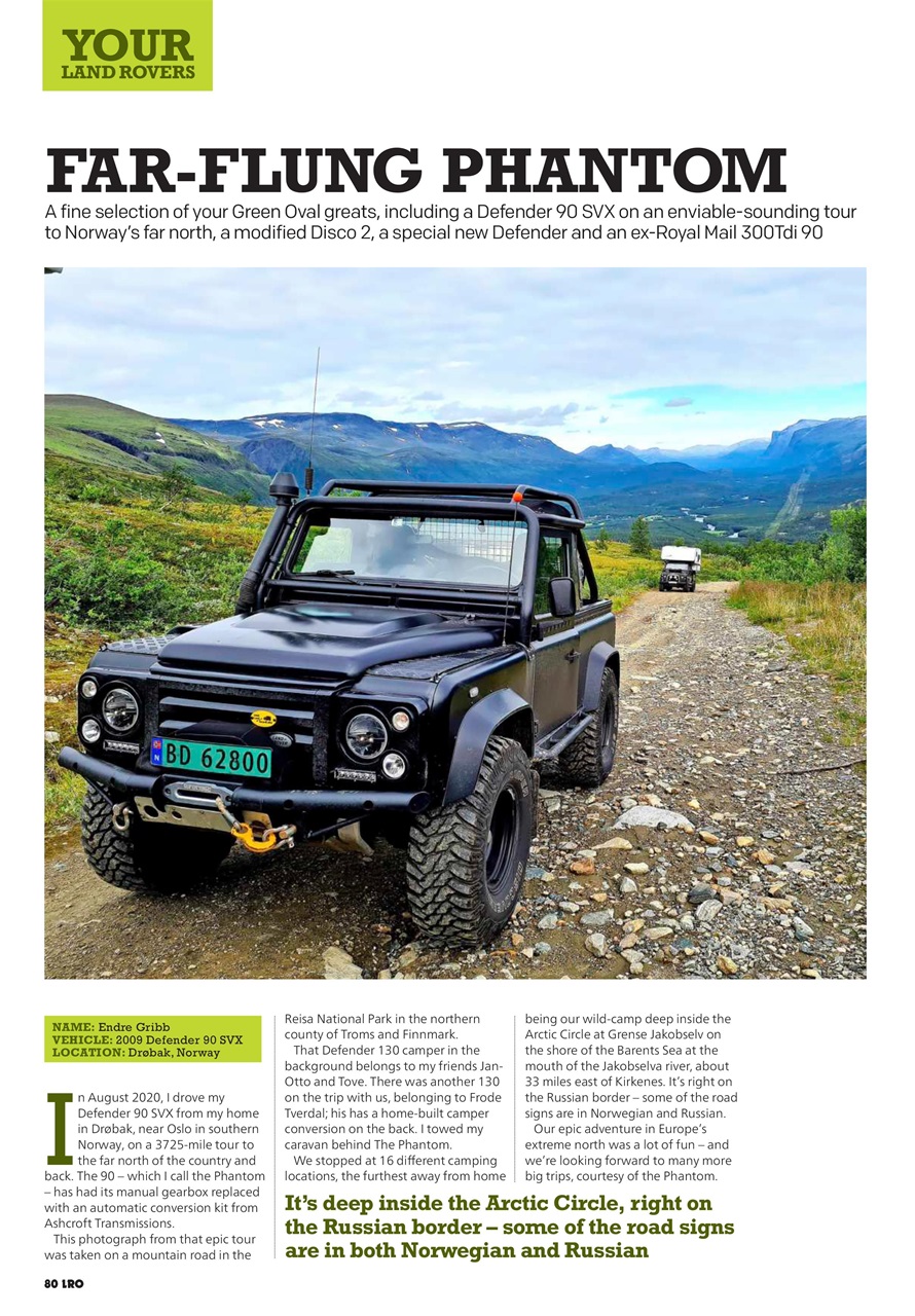 Land Rover Owner Preview Pages