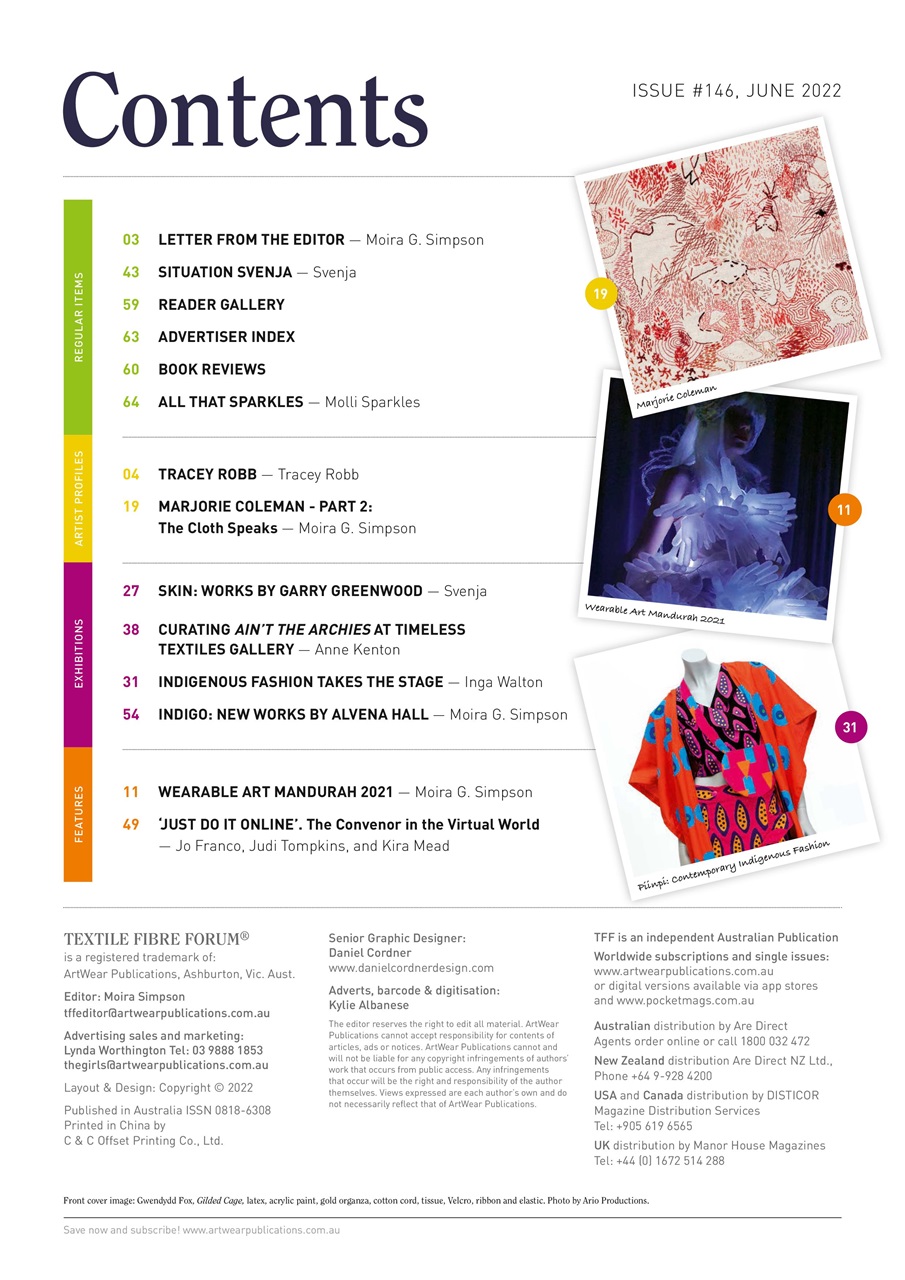 Textile Fibre Forum Preview Pages