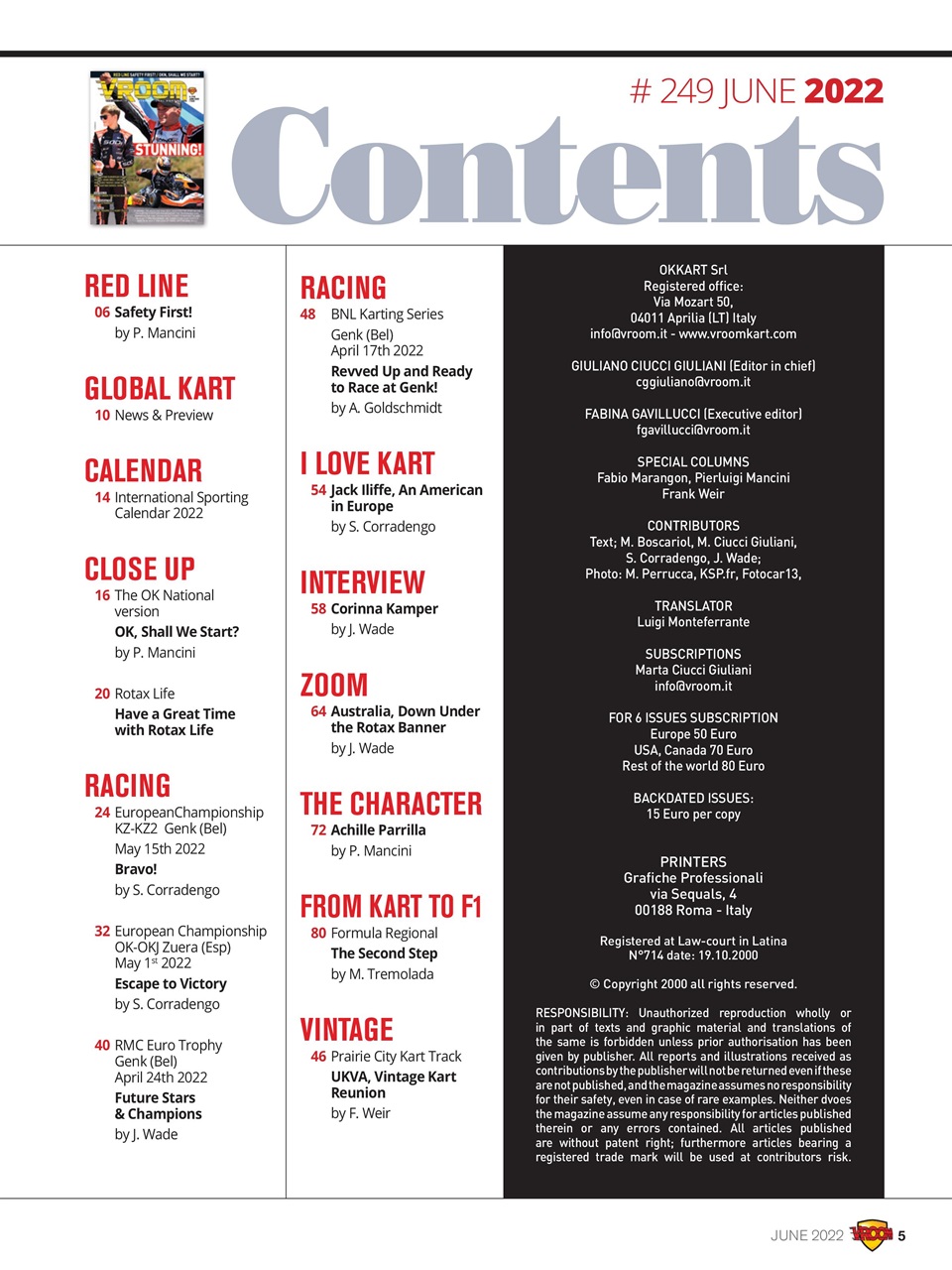 Vroom International Preview Pages