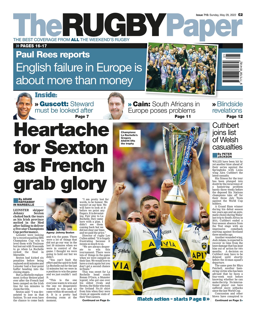 The Rugby Paper Preview Pages