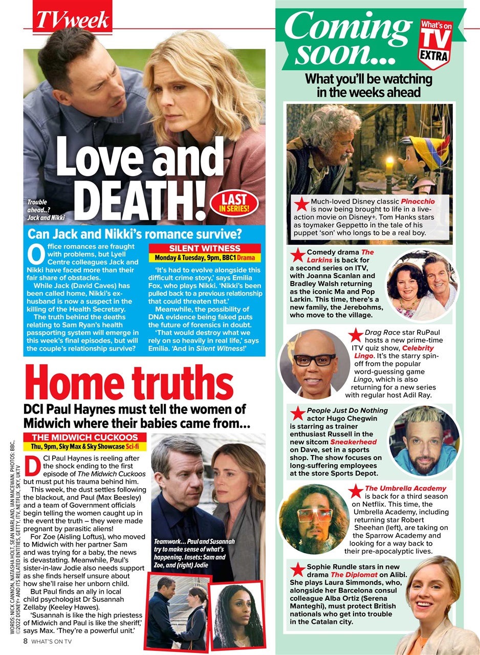 What's on TV Preview Pages