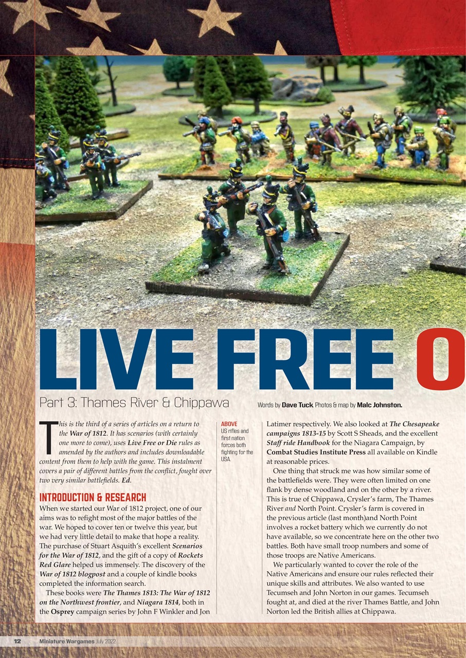 Miniature Wargames Preview Pages