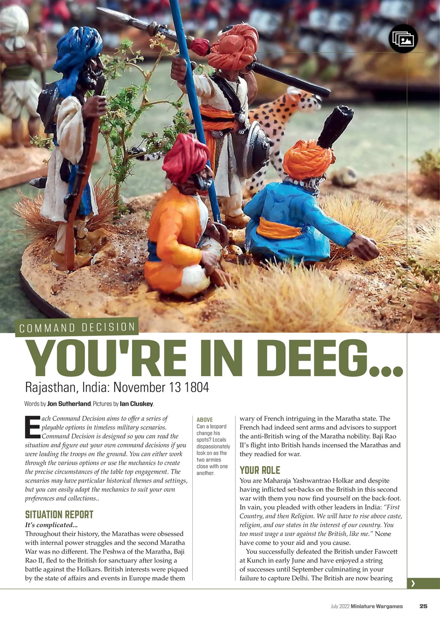 Miniature Wargames Preview Pages