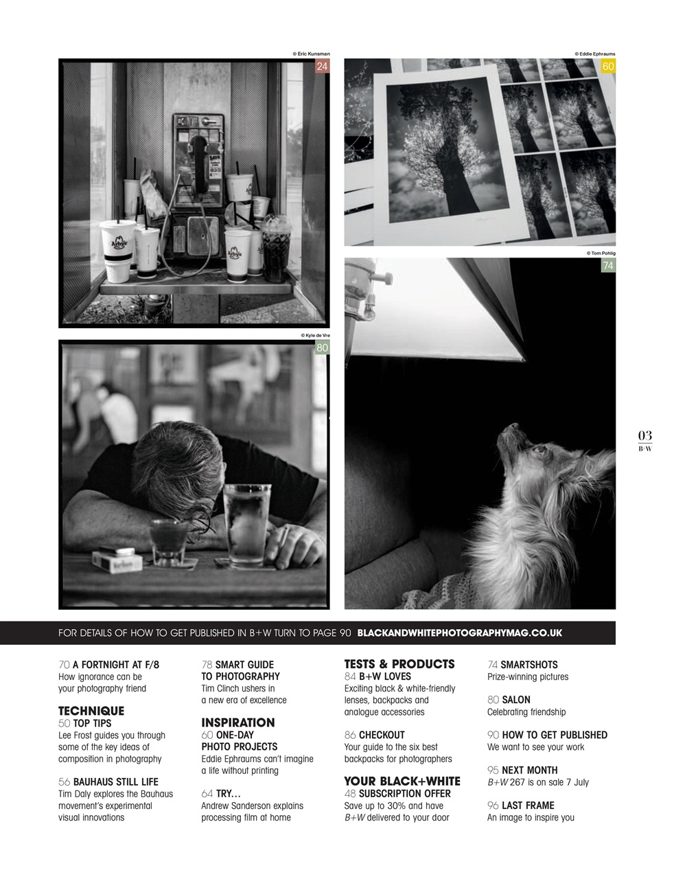 Black+White Photography Preview Pages