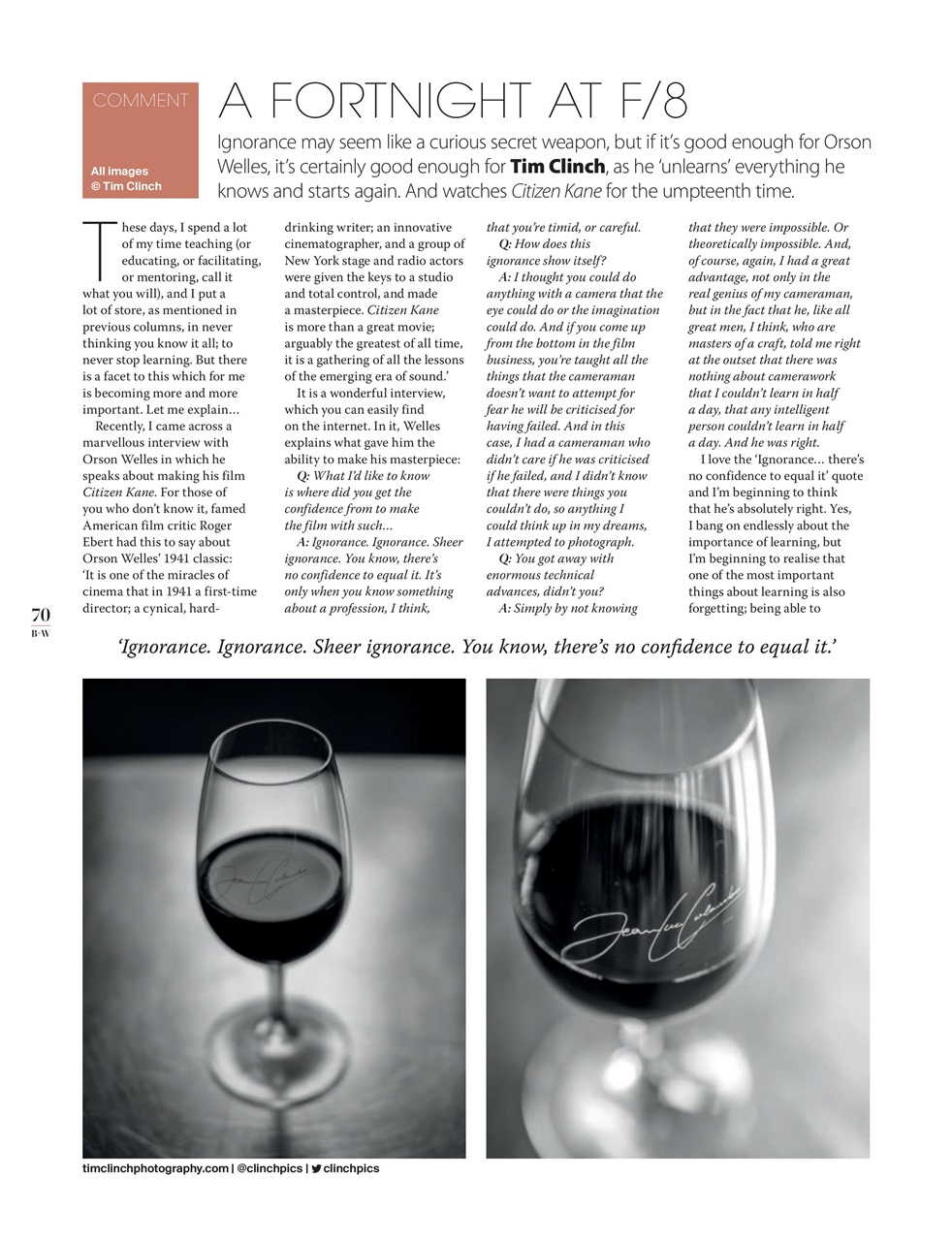 Black+White Photography Preview Pages