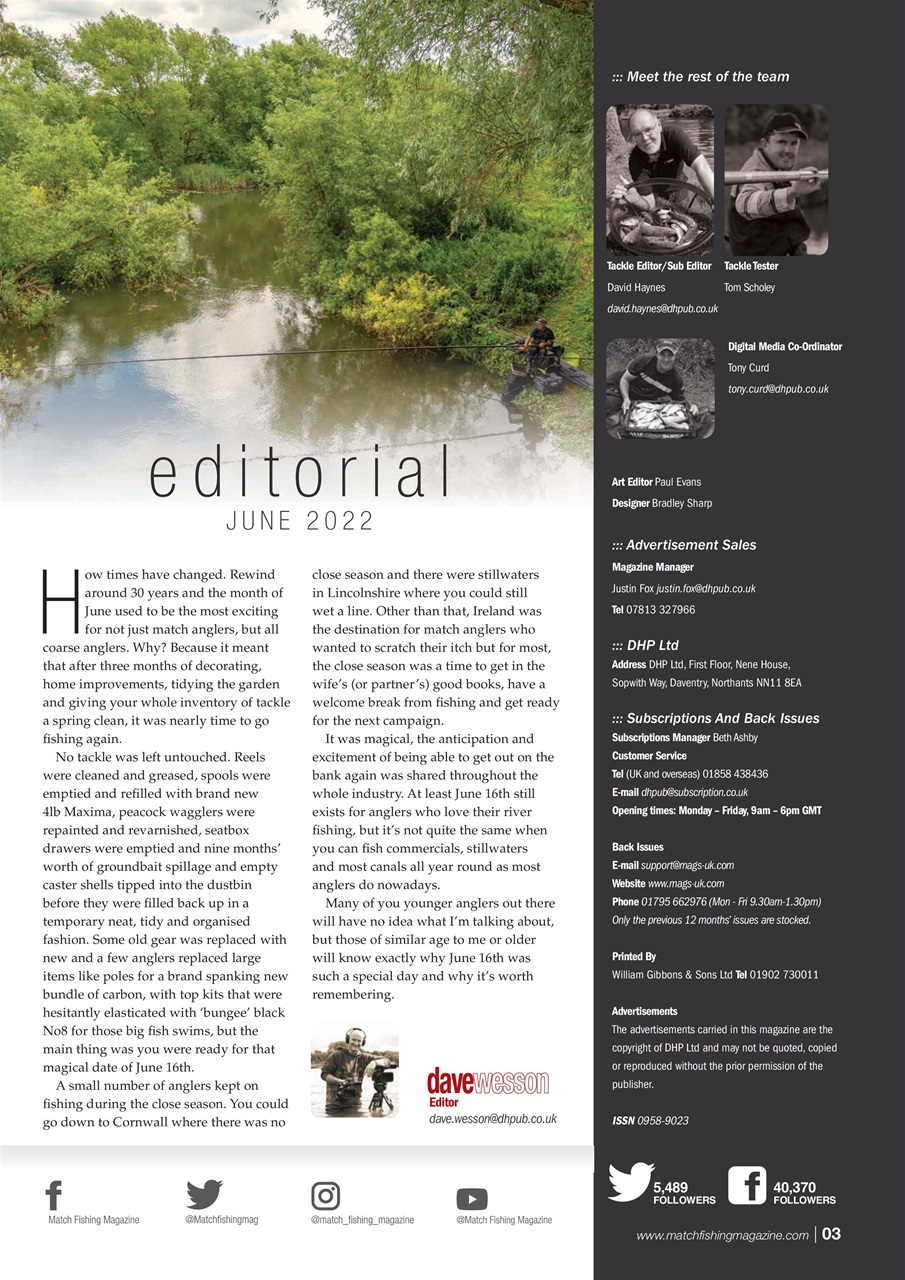 Match Fishing Preview Pages