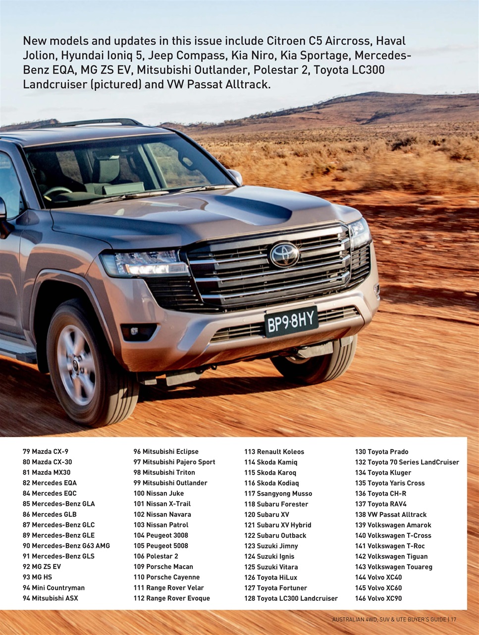 Australian 4WD and SUV Buyers Guide Preview Pages