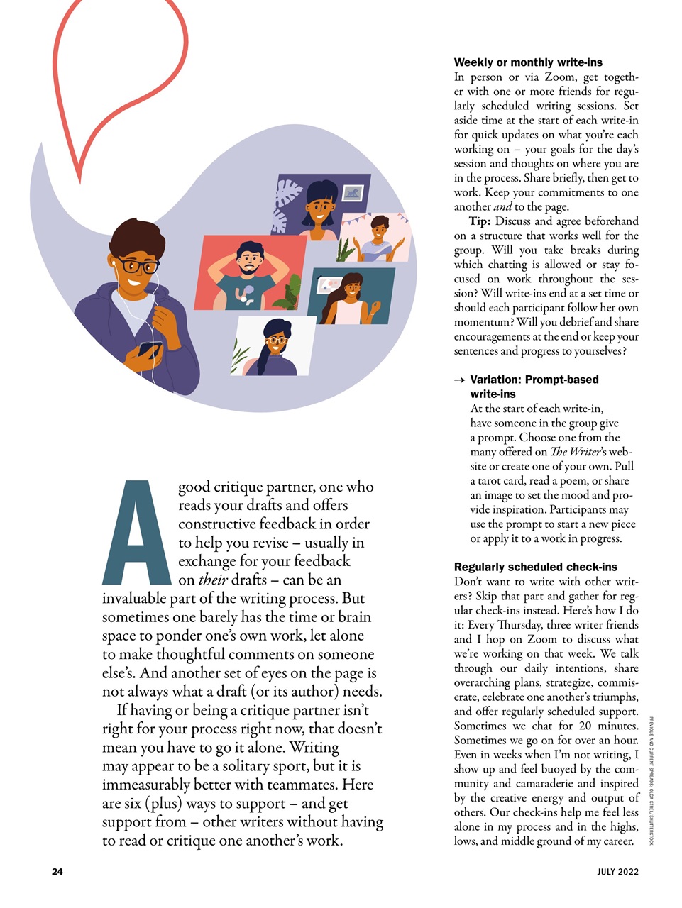 The Writer Preview Pages