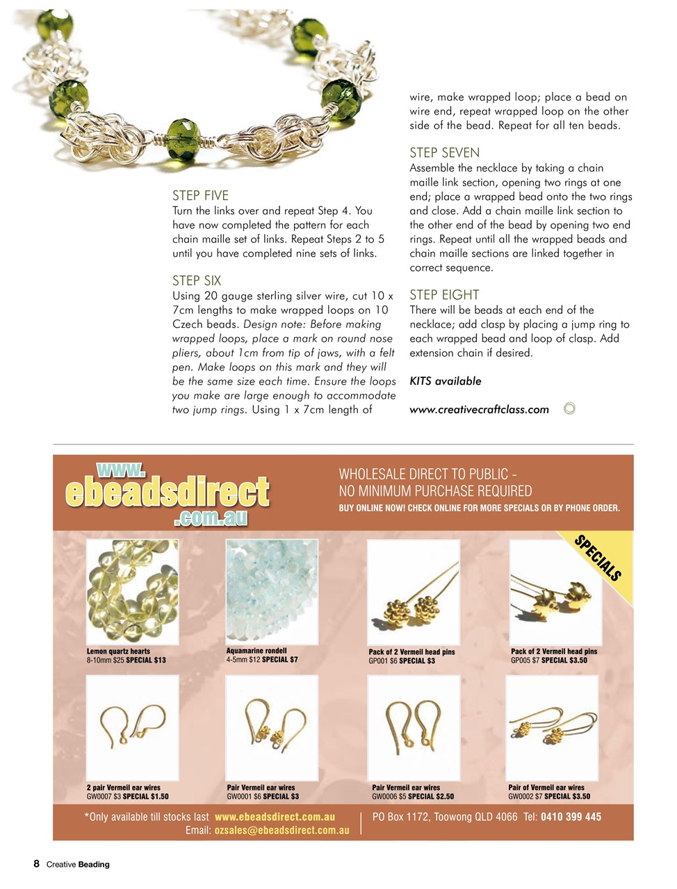 Creative Beading Preview Pages