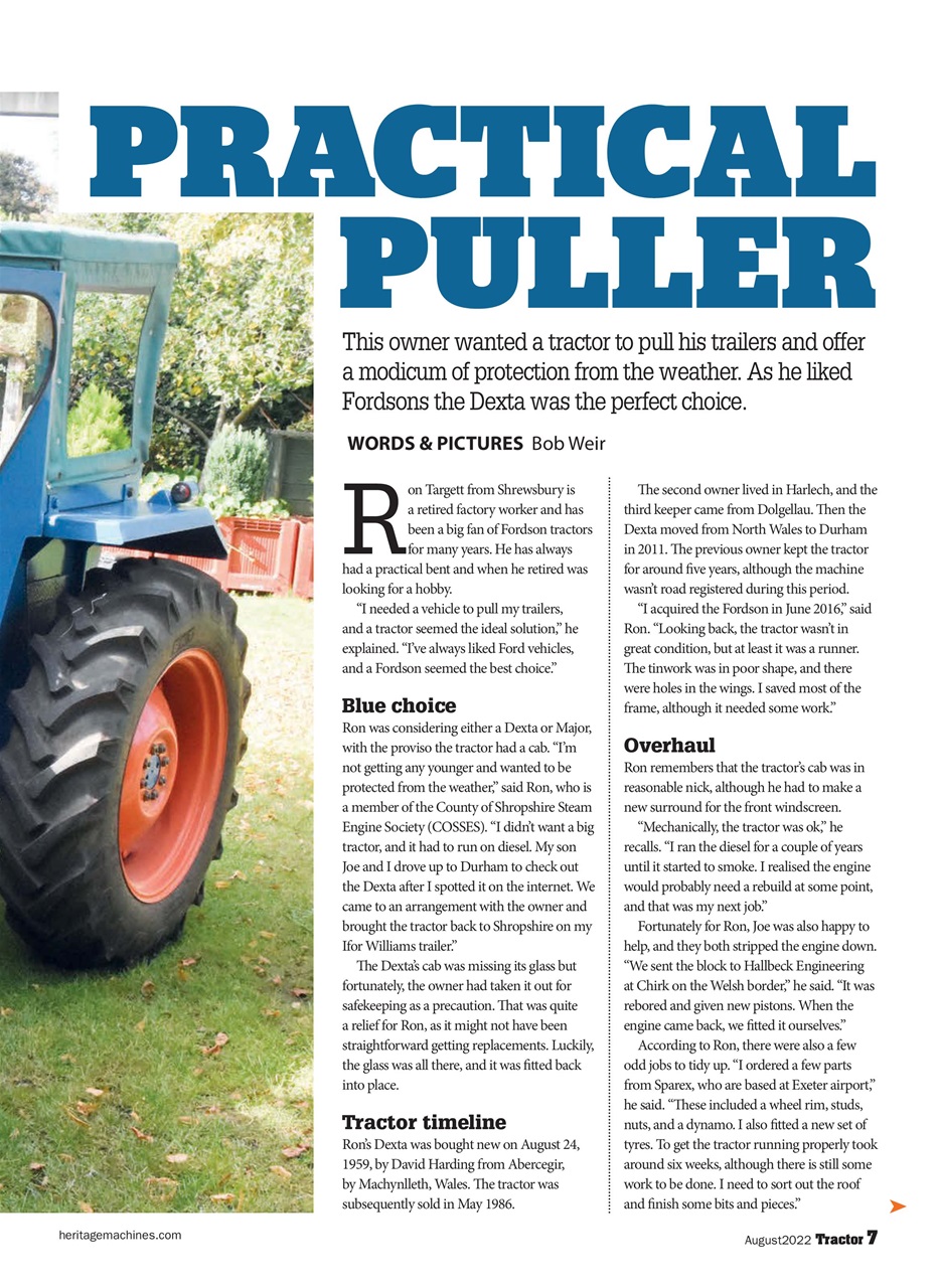 Tractor & Farming Heritage Magazine Preview Pages