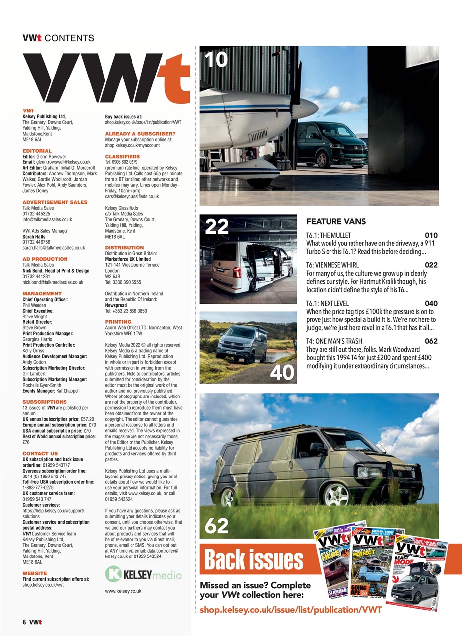 VWt Magazine Preview Pages
