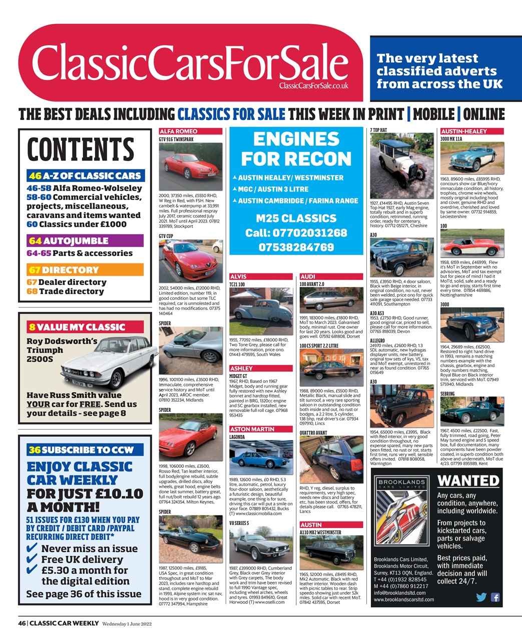 Classic Car Weekly Preview Pages